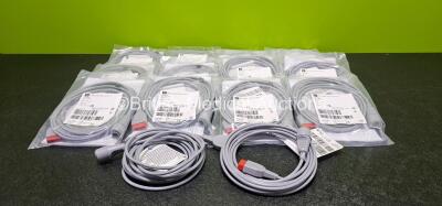 14 x Edwards Lifesciences TruWave Reusable Cable Model PX1800 Ref 896507021 *All Expired*