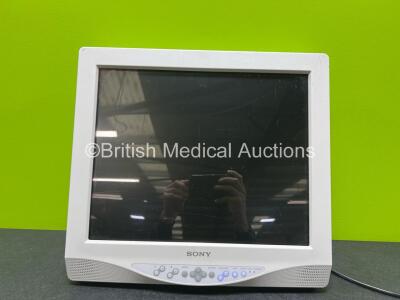 Sony LMD-181MD LCD Monitor (Powers Up with Scratches to Screen - See Photos) *SN 2003975*