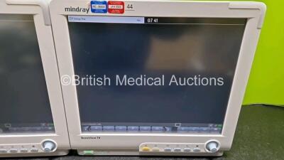 2 x Mindray BeneView T8 Patient Monitors (Both Power Up) - 3