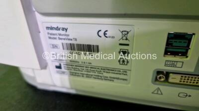 2 x Mindray BeneView T8 Patient Monitors (Both Power Up) - 4