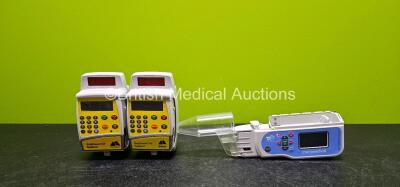 Job Lot Including 2 x McKinley BodyGuard 454 Epidural Infusion Pumps (Both Power Up and 1 x Mark on Screen - See Photo) with 2 x Pump Chargers and 1 x CME Medical Ref 400-339S T PCA Pain Management Syringe Pump (Powers Up) *SN B23616 / B23570 / S04858*