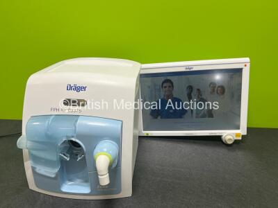 Drager Evita Infinity V500 Acute Care System Software Version 02.51.01 with Infinity C500 Monitor (Powers Up) *SN ASAH-0016*