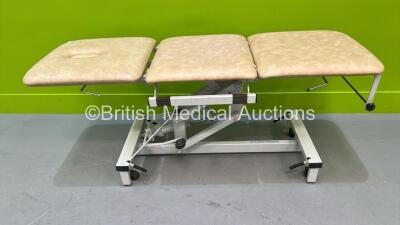 Plinth Co Hydraulic 3 Way Patient Examination Couch (Hydraulics Tested Working) *S/N 603/H/W/4296/23*