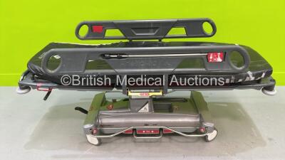 Anetic Aid QA3 Hydraulic Emergency Trolley with Mattress (Hydraulics Tested Working - Damaged / Ripped Mattress) *S/N 20135*