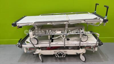 2 x Huntleigh Lifeguard Hydraulic Patient Trolleys (Hydraulics Tested Working) *S/N P0194057 / P0208200*