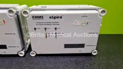 3 x EMMS eSpira Fot 100 Computer Controller Ventilators - 4