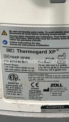 1 x Zoll Thermogard XP Cooling Device * Mfd 2011 * and 1 x Welch Allyn Spot Vital Signs Monitor (Both Power Up) *TGXP 10165 / 201215283* - 5