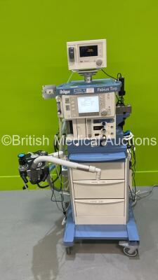 Drager Fabius Tiro Anaesthesia Machine Software Version 3.37a - Total Run Hours 21648 Total Ventilator Hours 180 with Drager Vamos Plus Gas Monitor, Bellows and Hoses (Powers Up) *S/N ASHN-0025*