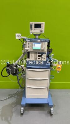 Drager Fabius Tiro Anaesthesia Machine Software Version 3.37a - Total Run Hours 3435 Total Ventilator Hours 21 with Drager Vamos Plus Gas Monitor, Bellows and Hoses (Powers Up) *S/N ASHN-0054*