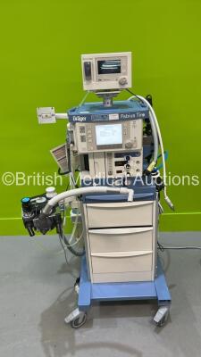 Drager Fabius Tiro Anaesthesia Machine Software Version 3.37a - Total Run Hours 23873 Total Ventilator Hours 125 with Drager Vamos Plus Gas Monitor, Bellows and Hoses (Powers Up) *S/N ASHN-0015*