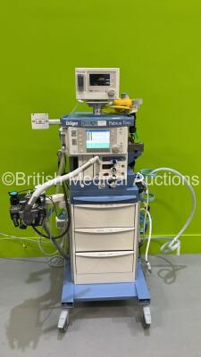 Drager Fabius Tiro Anaesthesia Machine Software Version 3.37a - Total Run Hours 13220 Total Ventilator Hours 73 with Drager Vamos Plus Gas Monitor, Bellows and Hoses (Powers Up) *S/N ASHN-0022*