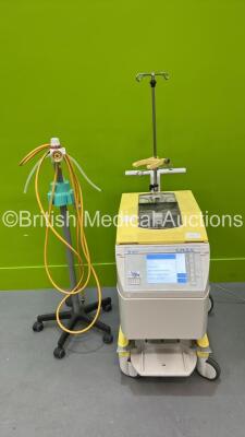 1 x Regulator on Stand and 1 x Fresenius C.A.I.S Autotransfusion System (Powers Up)