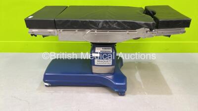 Maquet Alphastar Pro Electric Operating Table Model 1132.21B2 with Controller and Cushions - Incomplete (Powers Up) *S/N 00040*