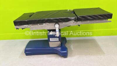 Maquet Alphastar Pro Electric Operating Table Model 1132.21B2 with Controller and Cushions - Incomplete (Powers Up - Incomplete) *S/N 00038*