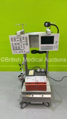 Jostra MPL Heart and Lung Machine with 2 x Roll Pumps, SMU Monitor Unit and SCP Control Unit (Powers Up with 110V Power Source)