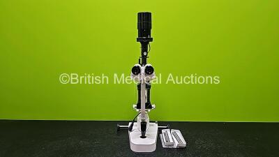 Unknown Slit Lamp with 2 x 12.5x Eyepieces (Untested Due to No Power Supply)