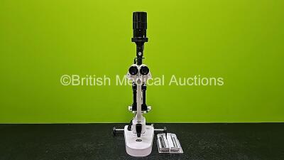 Unknown Slit Lamp with 2 x 12.5x Eyepieces (Untested Due to No Power Supply)