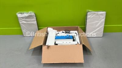 Motorised Ophthalmic Table - Unknown Model - Unused in Box with 2 x Table Tops (Powers Up)