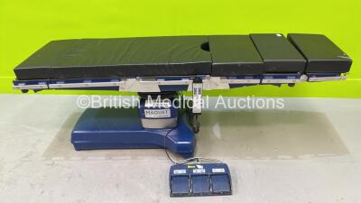 Maquet Alphastar Electric Operating Table Model 1132.12A2 with Controller and Cushions (Powers Up) *S/N 00368* **Mfd 2006**