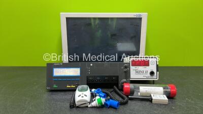 Mixed Lot Including 1 x NDS Radiance Model SC-WU24-A511 Display (Untested Due to No Power Supply and Scratched Screen - See Photo), 1 x Uniphy Phyaction 785 Electrotherapy Unit (Powers Up), 1 x Helena Laboratories Actalyke Mini Activated Clotting Time Te