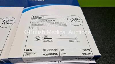 11 x Boxes of 5 x Sensor Nitinol Wire with Hydrophilic Tip Ref M006703101 *Exp 12 - 2024* - 5