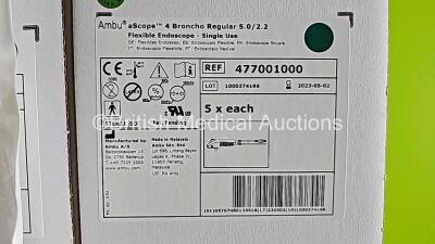 20 x Ambu aScope 4 Broncho Regular 5.0/2.2 Flexible Endoscopes - Single Use Ref 477001000 *Exp 2023* (Stock Photo Used) - 5