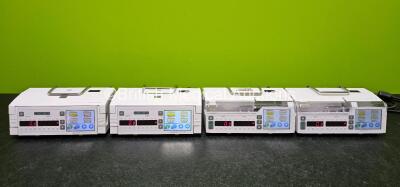 Job Lot Including 2 x Arcomed AG Syramed uSP 6000 Syringe Pumps and 2 x Arcomed AG Volumed uVP7000 (All Power Up) *SN 71096612 / 71086026 / 61126295 / 61126250*