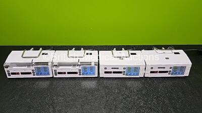 Job Lot Including 2 x Arcomed AG Syramed uSP 6000 Syringe Pumps and 2 x Arcomed AG Volumed uVP7000 (All Power Up) *SN 61126259 / 61126273 / 71096599 / 71076987* - 2