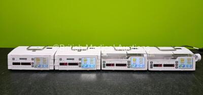 Job Lot Including 2 x Arcomed AG Syramed uSP 6000 Syringe Pumps and 2 x Arcomed AG Volumed uVP7000 (All Power Up) *SN 71096637 / 71086021 / 61086113 / 61086119*