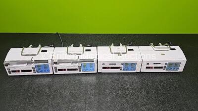 Job Lot Including 2 x Arcomed AG Syramed uSP 6000 Syringe Pumps and 2 x Arcomed AG Volumed uVP7000 (All Power Up) *SN 71076997 / 61126256 / 61126278 / 71086003* - 2