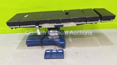 Maquet Alphastar Electric Operating Table Model 1132.12A2 with Controller and Cushions (Powers Up) *S/N 00366* **Mfd 2006**