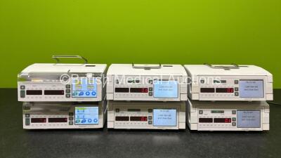 Job Lot Including 2 x Arcomed AG Syramed uSP 6000 Syringe Pumps and 4 x Arcomed AG Volumed uVP7000 (All Power Up) *SN 71086016 / 71096618 / 71096636 / 71096608 / 66126187 / 61086109* - 7