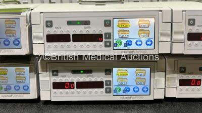 Job Lot Including 4 x Arcomed AG Syramed uSP 6000 Syringe Pumps, 4 x Arcomed AG Volumed uVP7000 and 1 x Arcomed AG UniQueDoc Docking Station (All Power Up) *SN 61126282 / 61126293 / 61126272 / 61086111 / 71096640 / 71096606 / 71096597 / 71096624* - 5