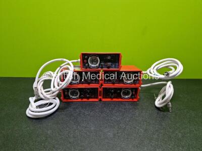 5 x PneuPac paraPAC 200D MR Compatible Ventilators with Hose