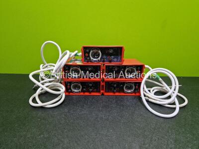 5 x PneuPac paraPAC 200D MR Compatible Ventilators with Hose