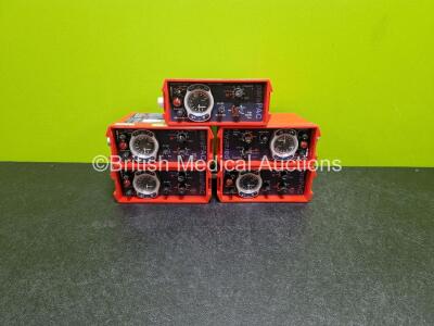 5 x PneuPac paraPAC 200D MR Compatible Ventilators (1 x with Crack In Casing)