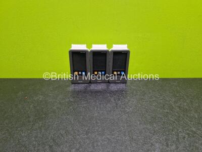 3 x Philips IntelliVue MX40 Wearable Patient Monitors *Mfd - 2023* (Untested Due to No Batteries)