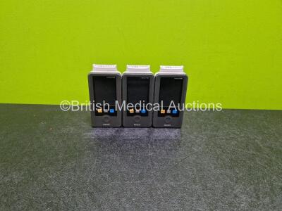 3 x Philips IntelliVue MX40 Wearable Patient Monitors *Mfd - 2021 / 2019 / 2019* (Untested Due to No Batteries)