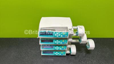 4 x B.Braun Perfusor Space Syringe Pumps with 4 x Power Supplies (All Power Up and 1 x Missing Battery) *RI* - 2