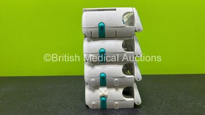 4 x B.Braun Perfusor Space Syringe Pumps with 4 x Power Supplies (All Power Up and 1 x Missing Battery) *RI* - 6