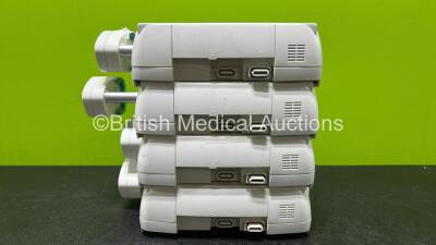 4 x B.Braun Perfusor Space Syringe Pumps with 4 x Power Supplies (All Power Up and 1 x Missing Battery) *RI* - 8