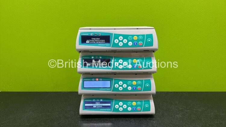 4 x B.Braun Infusomat Space Infusion Pumps (3 x Power Up and 1 x Powers Up with Blank Screen - See Photos) *Stock Power Supply Used - Stock Power Supply Not Included* *RI*