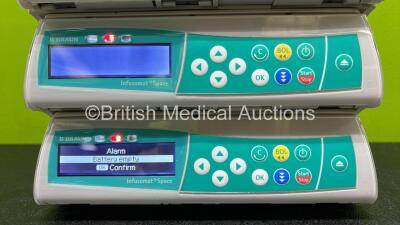4 x B.Braun Infusomat Space Infusion Pumps (3 x Power Up and 1 x Powers Up with Blank Screen - See Photos) *Stock Power Supply Used - Stock Power Supply Not Included* *RI* - 4