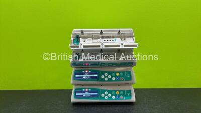 4 x B.Braun Infusomat Space Infusion Pumps (3 x Power Up, 1 x No Powers Up and 2 x Faulty Doors - See Photos) *Stock Power Supply Used - Stock Power Supply Not Included* *RI*