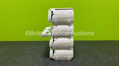 4 x B.Braun Infusomat Space Infusion Pumps (3 x Power Up, 1 x Draws Power, 1 x Missing Battery and 1 x Faulty/Damaged Door - See Photos) *Stock Power Supply Used - Stock Power Supply Not Included* *RI* - 8