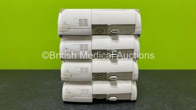 4 x B.Braun Infusomat Space Infusion Pumps (3 x Power Up, 1 x Draws Power, 1 x Missing Battery and 1 x Faulty/Damaged Door - See Photos) *Stock Power Supply Used - Stock Power Supply Not Included* *RI* - 9