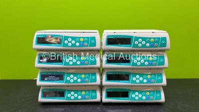 8 x B.Braun Infusomat Space Infusion Pumps (All Power Up, 1 x Faulty Screen and 3 x Missing Batteries - See Photos) *Stock Power Supply Used - Stock Power Supply Not Included* *RI*