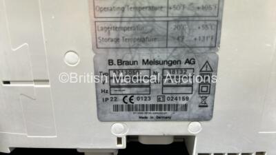 8 x B.Braun Infusomat Space Infusion Pumps (All Power Up and 1 x Missing Battery - See Photos) *Stock Power Supply Used - Stock Power Supply Not Included* *RI* - 9