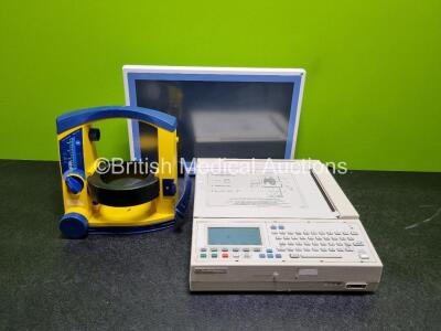 Mixed Lot Including 1 x Laerdal LSU Suction Unit (Powers Up) 1 x Hewlett Packard Pagewriter 200 ECG Machine (Powers Up) and 1 x Advantech Monitor