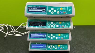 8 x B.Braun Infusomat Space Infusion Pumps (All Power Up and 1 x Missing Battery - See Photos) *Stock Power Supply Used - Stock Power Supply Not Included* *RI* - 4